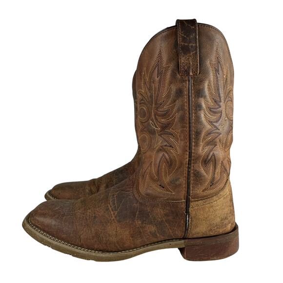 Laredo Men\'s‎ Durant Boots Brown Leather Size 12D Western Barn Work Boots